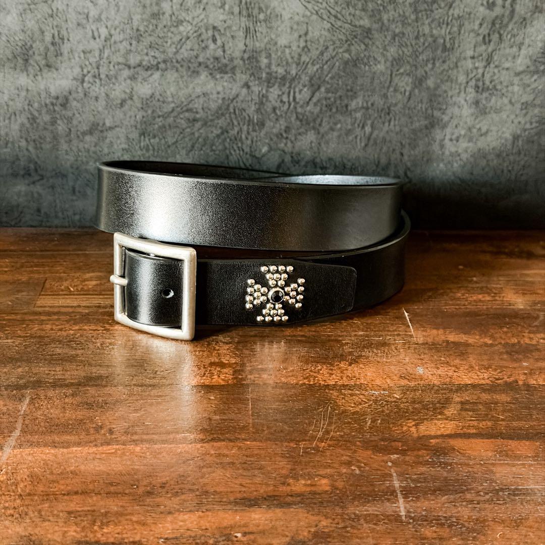 スタッズベルトアイアンクロス35mm 36inch