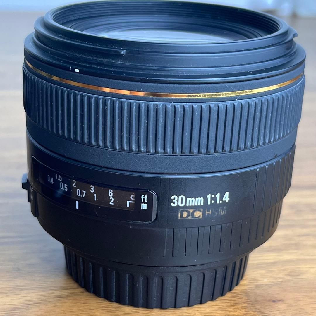 【動作品】SIGMA 30mm F1.4 EX DC HSM 後期型　Canon