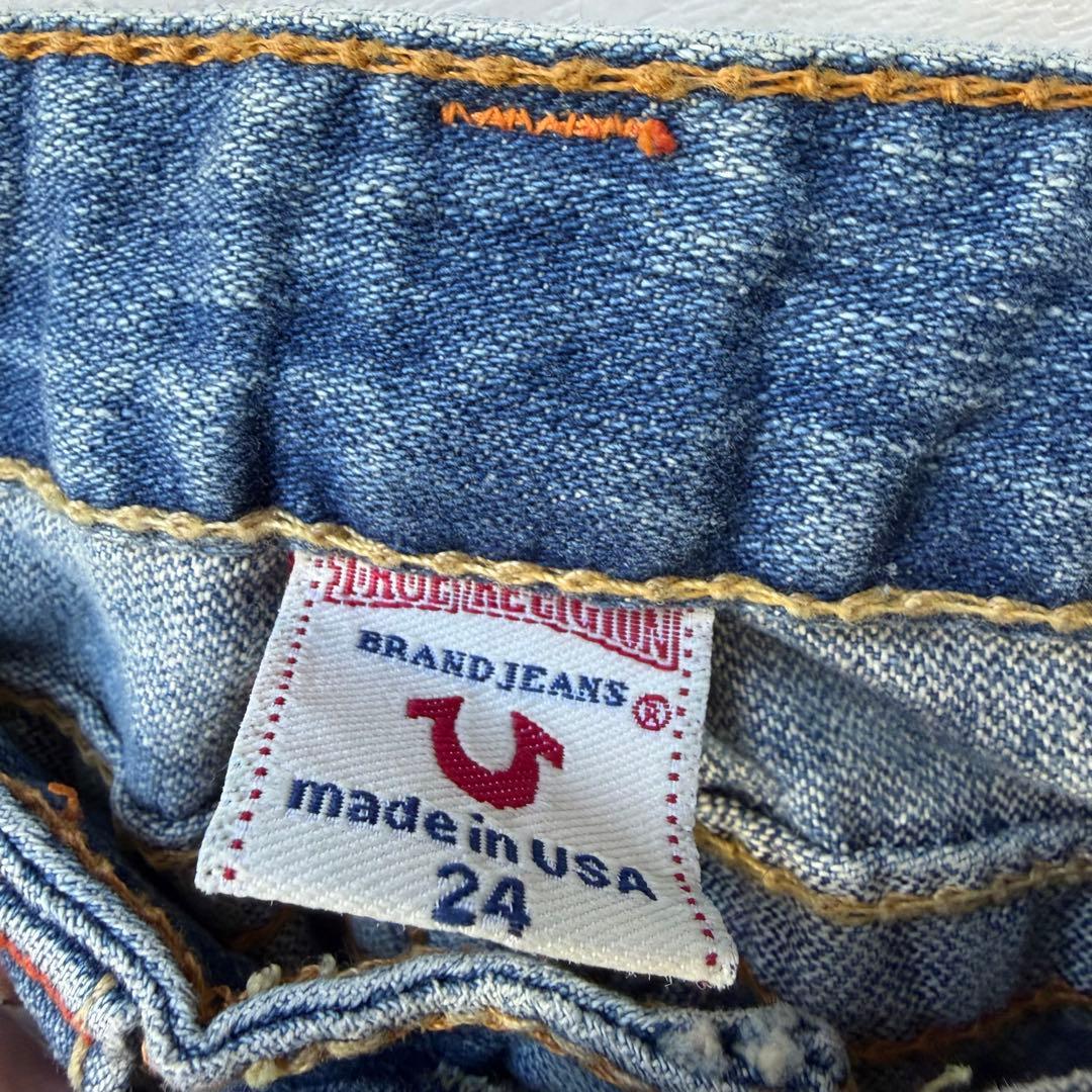 新品タグ付 トゥルーレリジョン JOEY BIG T フレアレインボー USA製