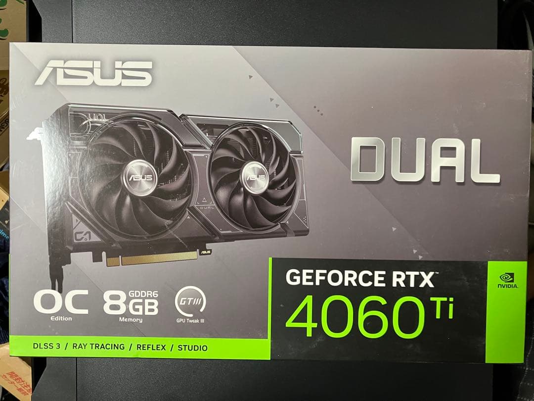 ASUS GeForce RTX 4060 Ti OC 8GB 動作確認済