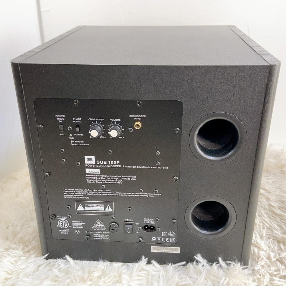 SUB 100P JBL ウーハー サブウーファー ジェービーエル ブラック ★