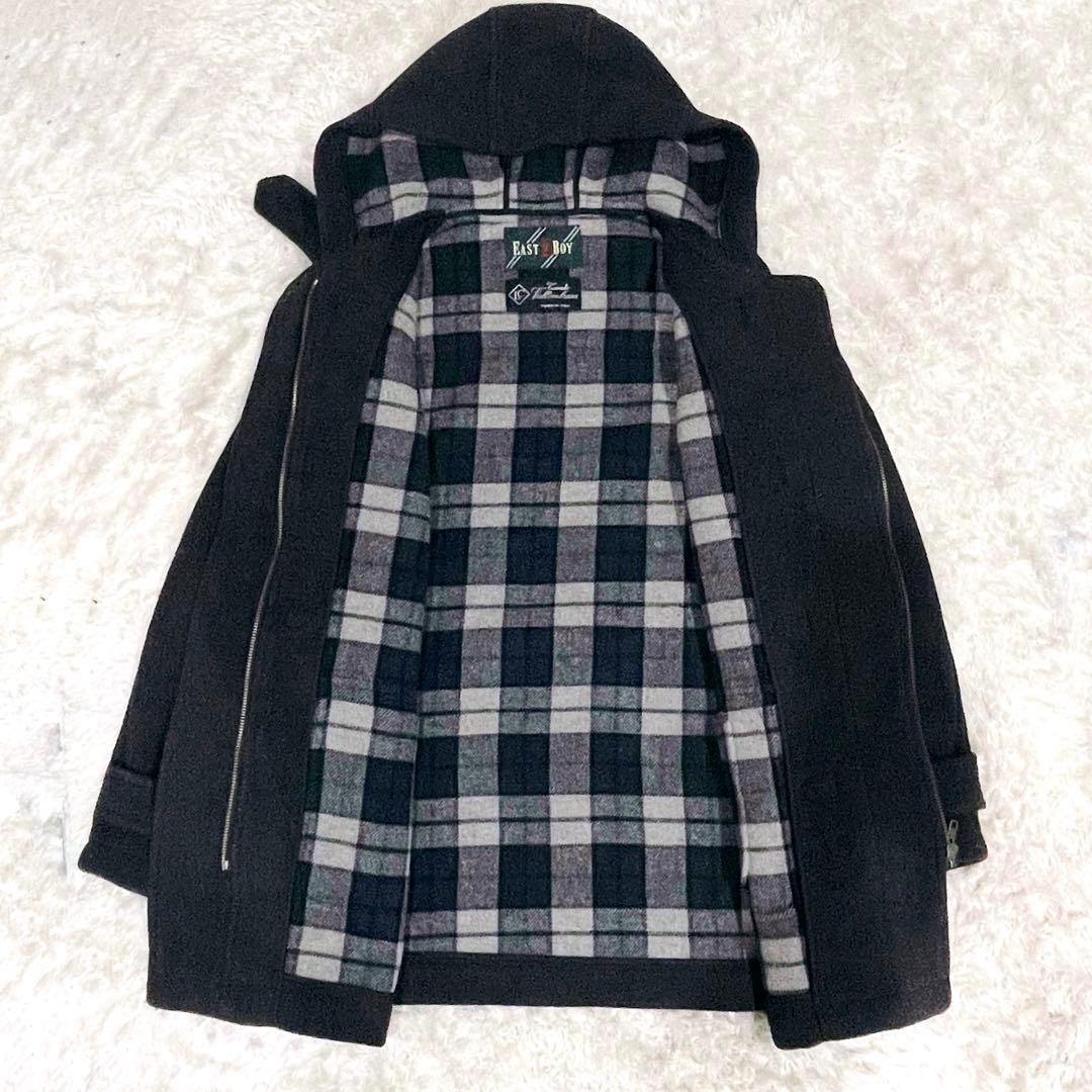 美品 イーストボーイ ダッフルコート グレー 高級 バロンブロッサ Lサイズ
