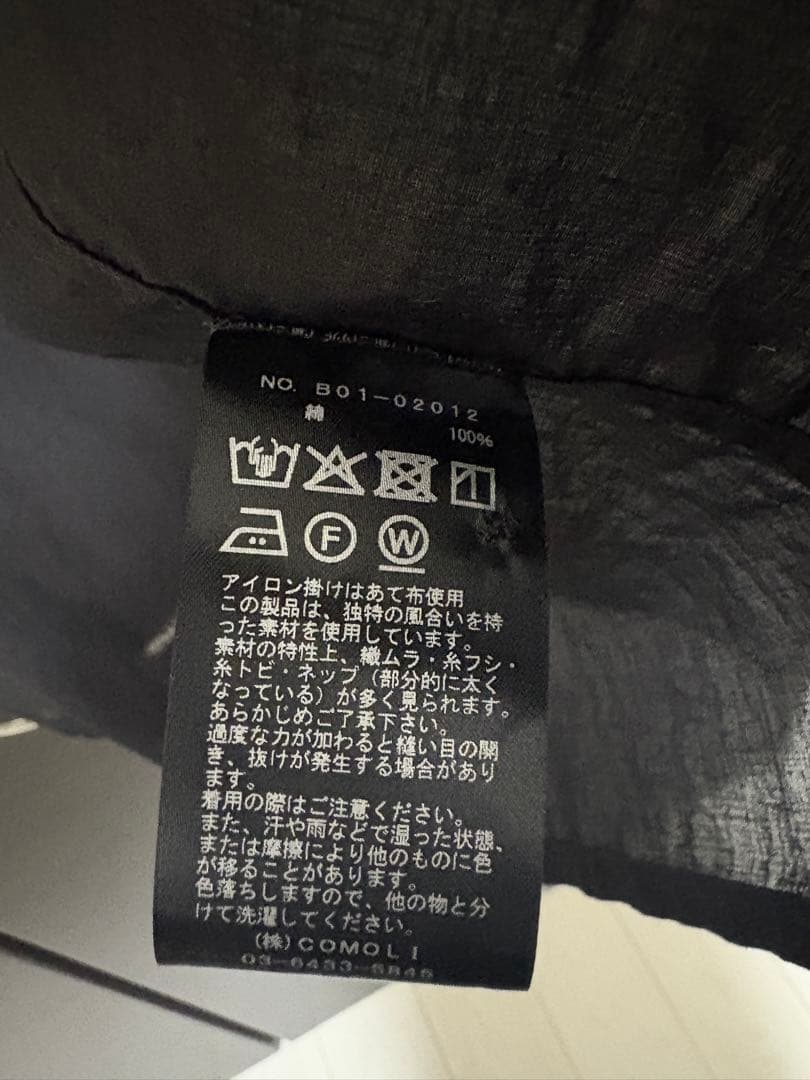 comoli KHADI 半袖シャツ　size2 25ss