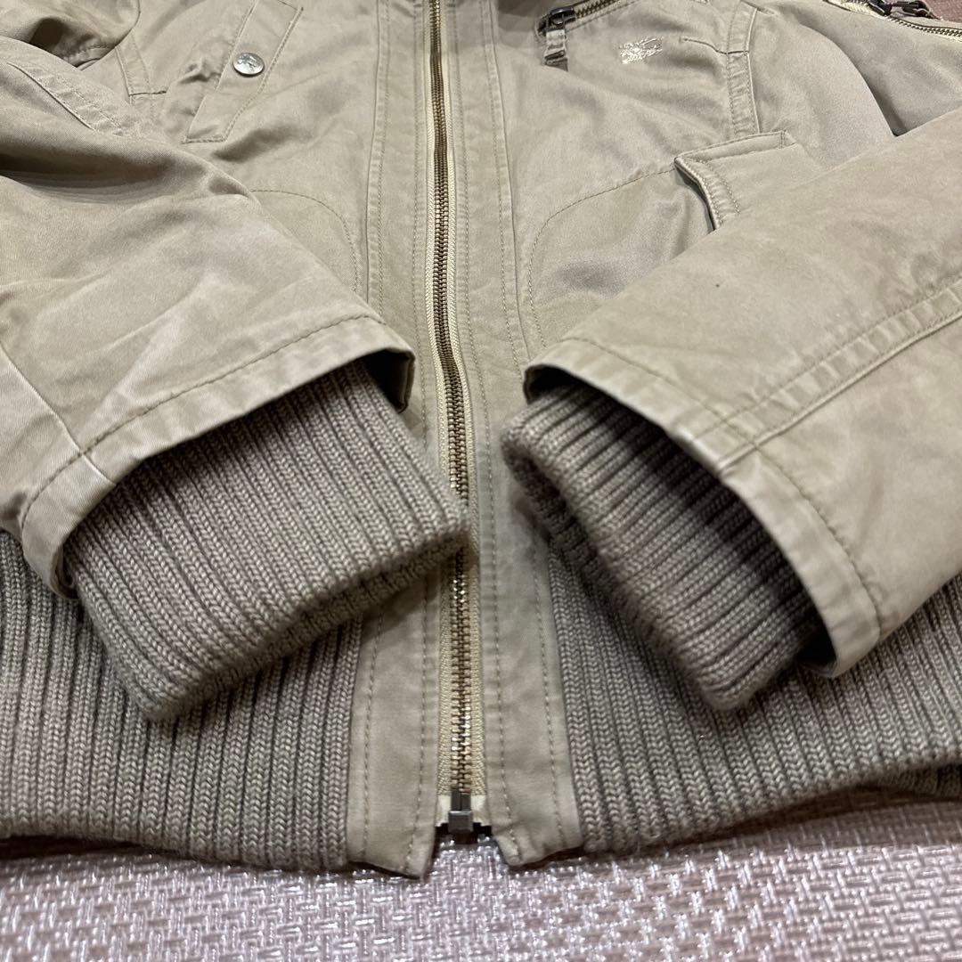 バーバリーブルーレーベル　ミリタリージャケット モッズコート 短丈　N2B 38