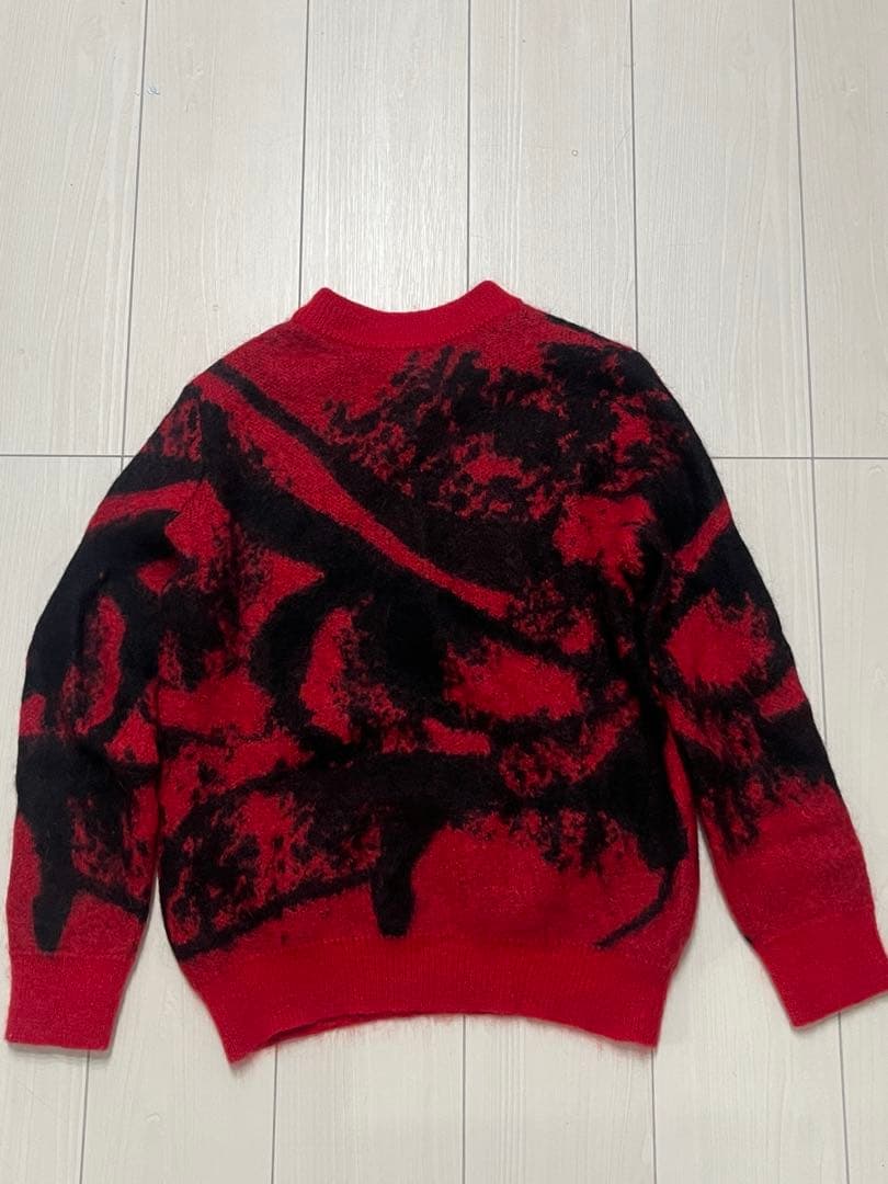 m*u様 EMPORIO ARMANI 赤黒　ニットセーター