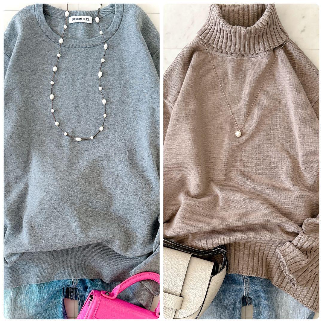 まる様2点おまとめ ドゥーズィエムクラス コットン クルーネック プルオーバー