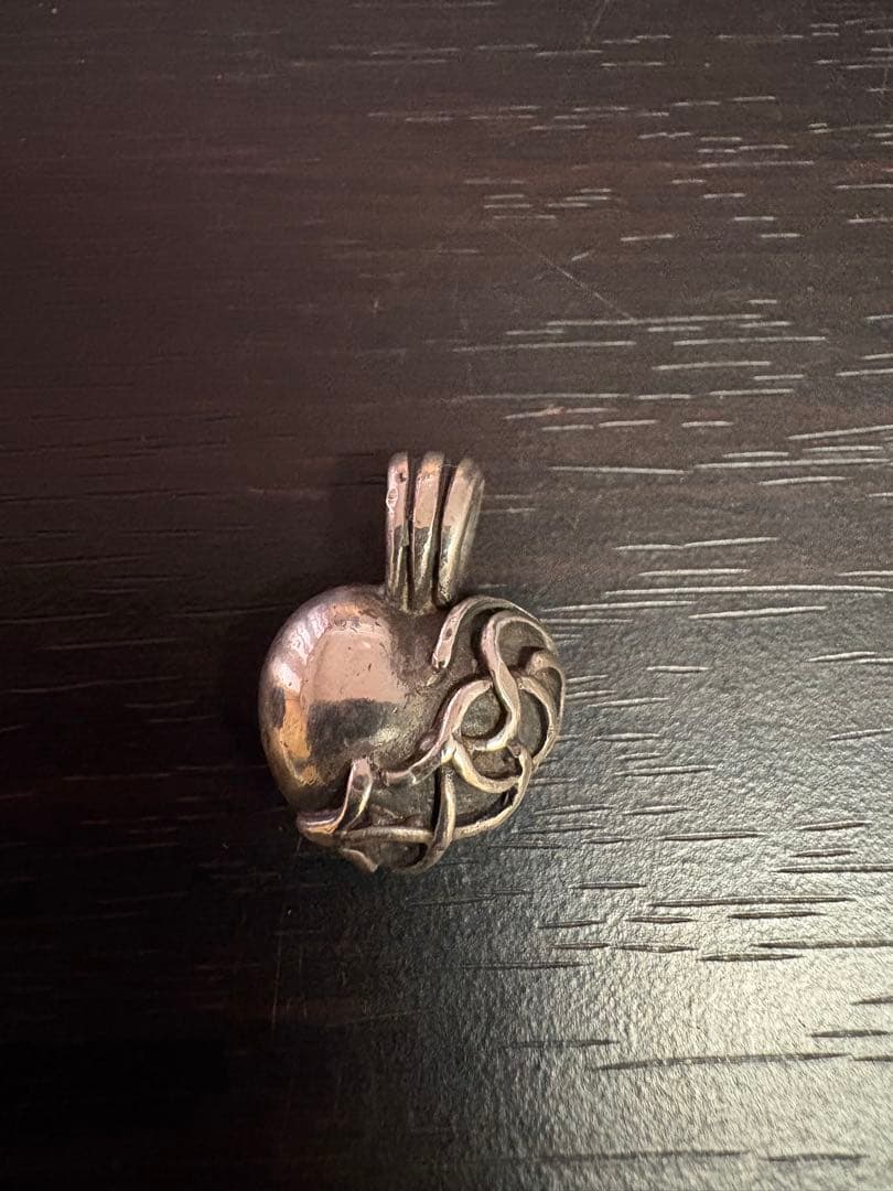 Silver925 ハートペンダント KINGBABY 革紐つき