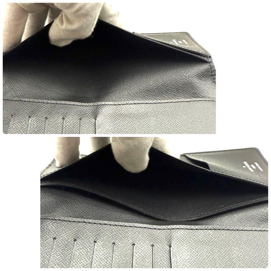 【新型】ルイヴィトン エピ ポルトフォイユ ブラザ ノワール 黒 長財布