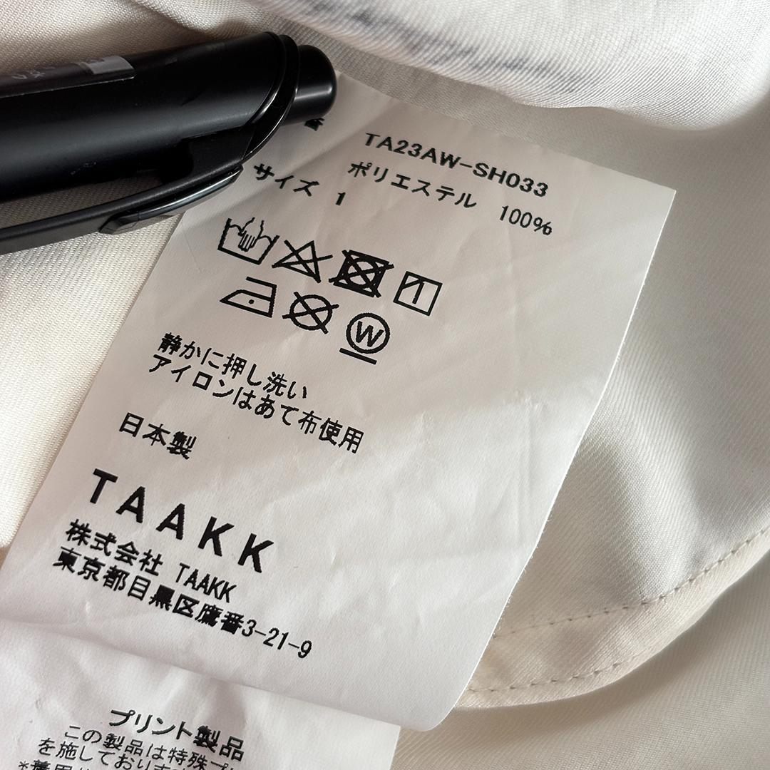 TAAKK 23AW シャツ サイズ１