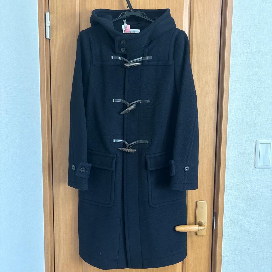 美品 希少サイズ　ハイク HYKEダッフルコート サイズ3ネイビー ロング丈