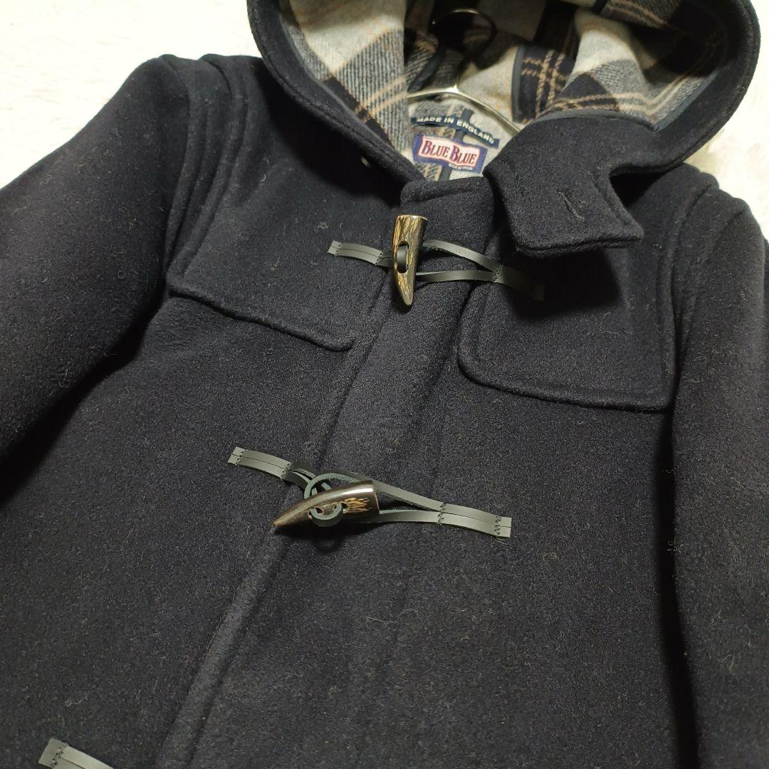 ブルーブルー ダッフルコート イングランド製 裏地チェック