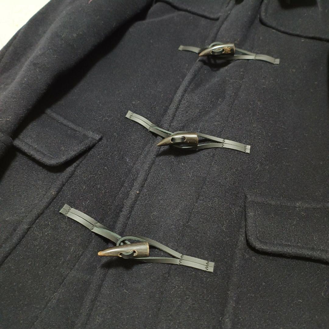 ブルーブルー ダッフルコート イングランド製 裏地チェック