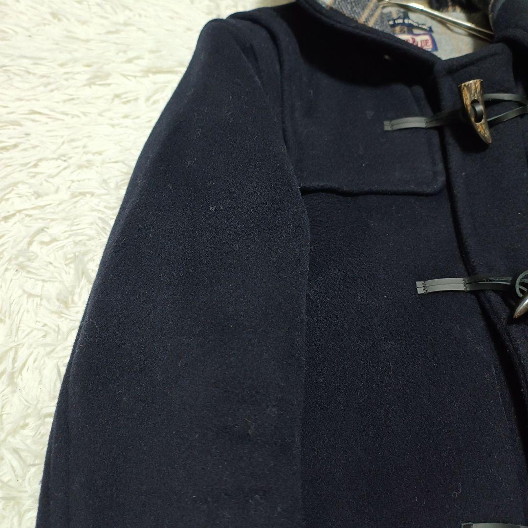 ブルーブルー ダッフルコート イングランド製 裏地チェック