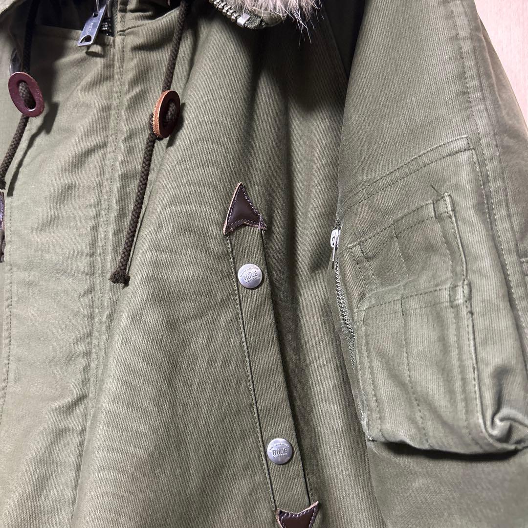 ルードギャラリー N-3B コヨーテファー　モッズコート　サイズ3