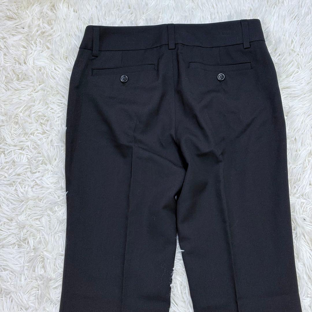 美品 23区 レディース 背抜き ブラック スーツセットアップ ストレッチ M