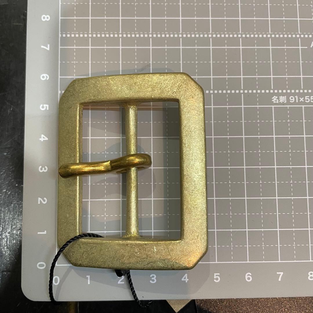 アートブラウン社　クロムエクセルレザー　ギャリソンベルト　茶芯ブラック　W３２