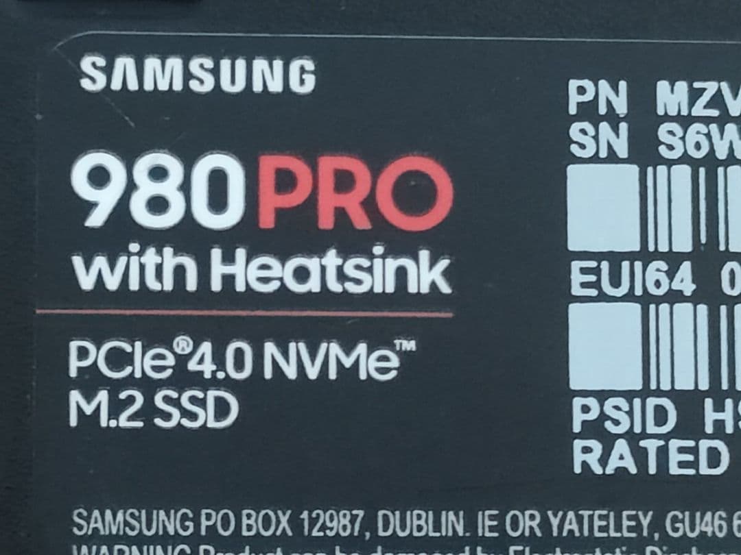 ソ*ラ様 SAMSUNG 980PRO M.2 2280 PCIe4.0 NVM