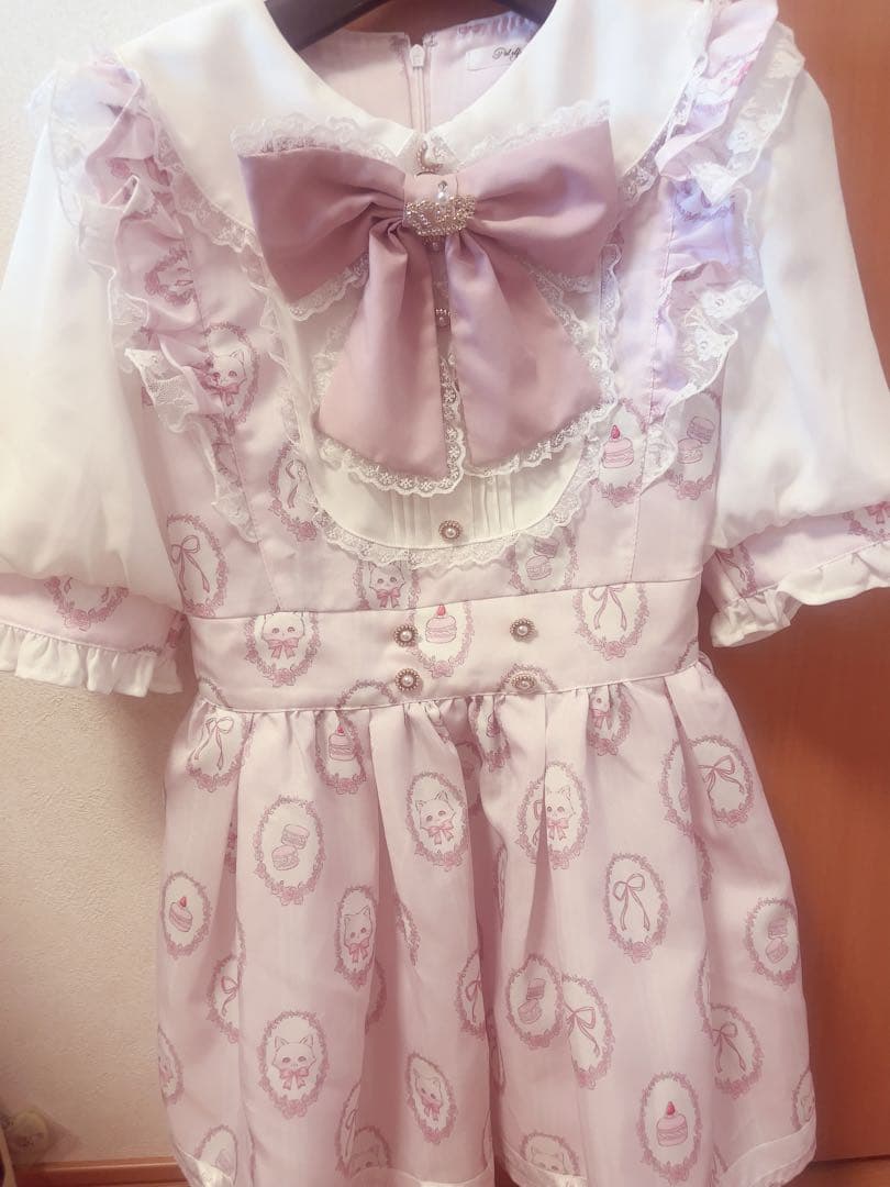 Pal elfy 姫リボンコンビネゾン ピンク 量産型 セットアップ