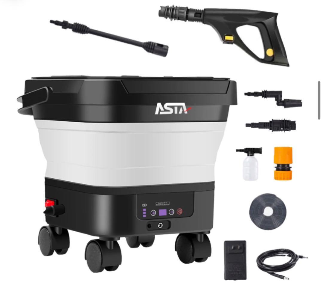 ASTA 高圧洗浄機 コードレス 充電式 バッテリー式 PSE認証済み