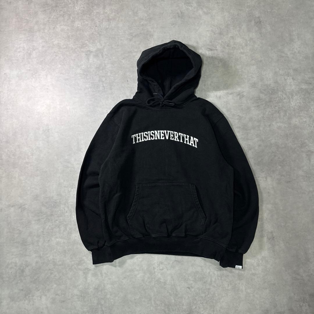 thisisneverthat ネバザ パーカー フーディ ブラック M