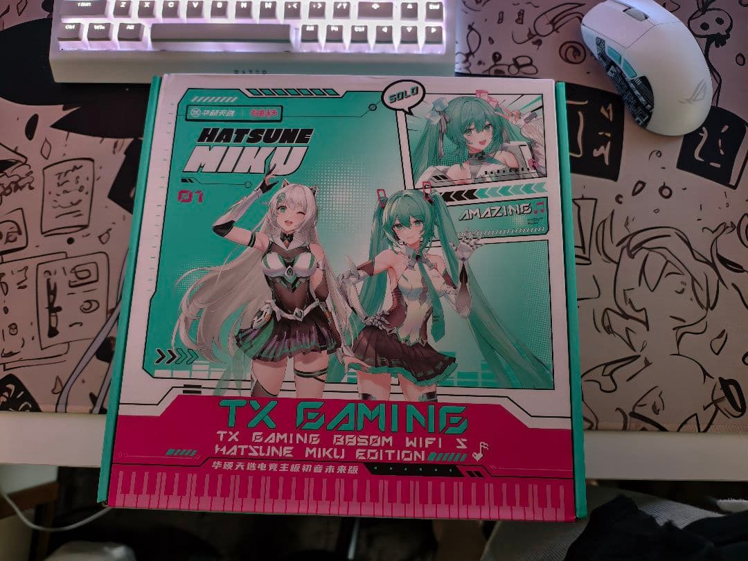 ASUS TX Gaming B850 初音ミクコラボマザーボード