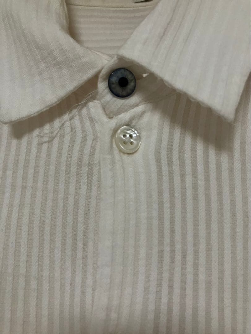 ANN DEMEULEMEESTER ロング ストライプ シャツ