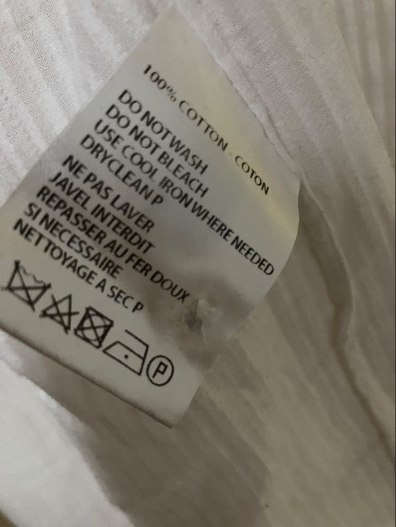 ANN DEMEULEMEESTER ロング ストライプ シャツ