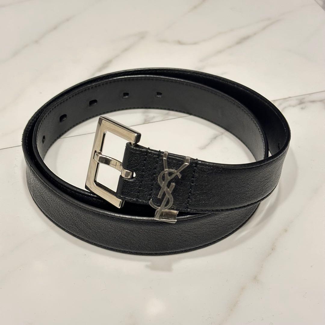 サンローラン カサンドラ ベルト ブラックレザー