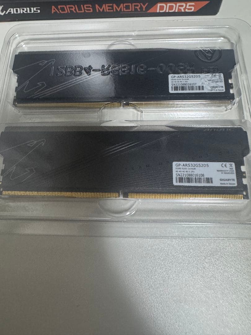 メモリー AORUS MEMORY DDR5 32GB (2x16GB) 5200MHz