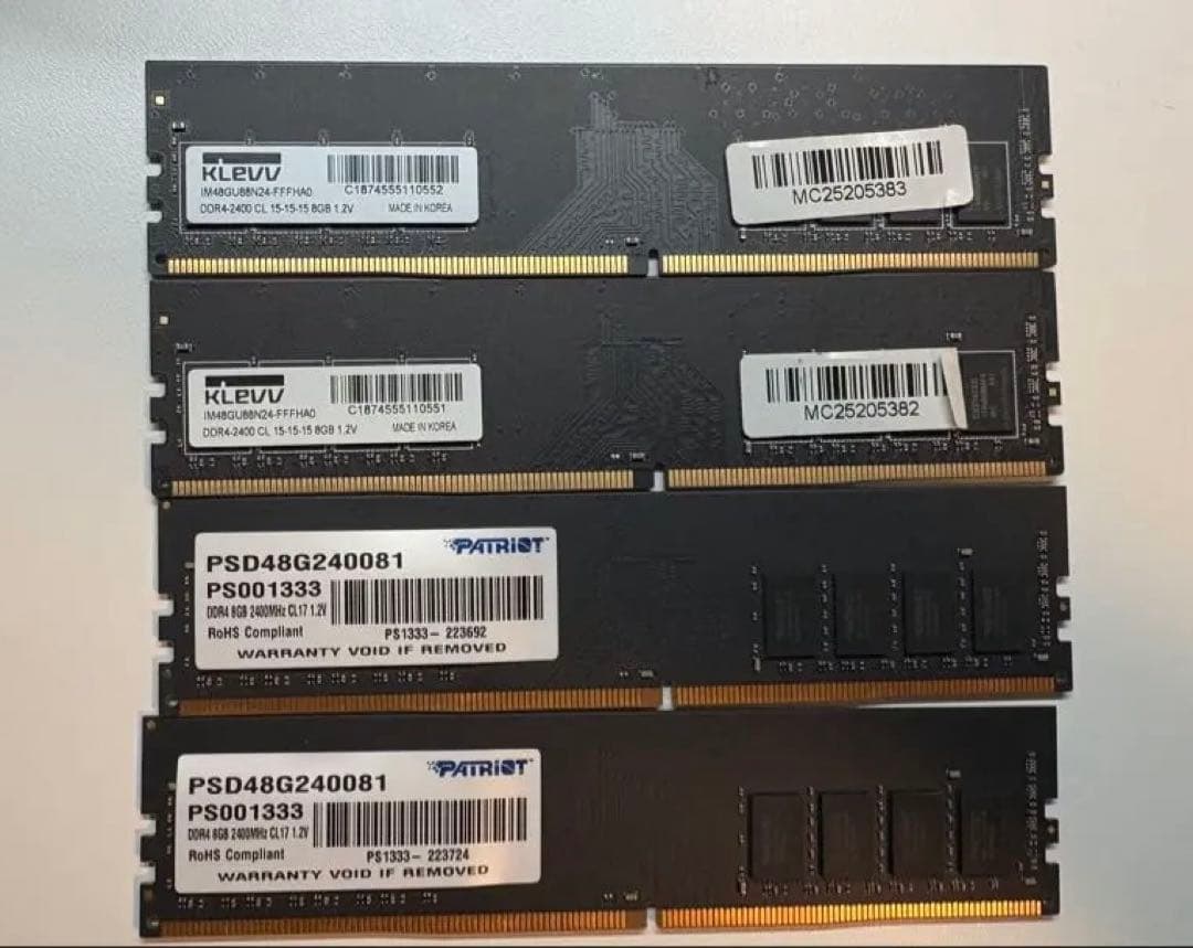 DDR4 2400 メモリ 32GB