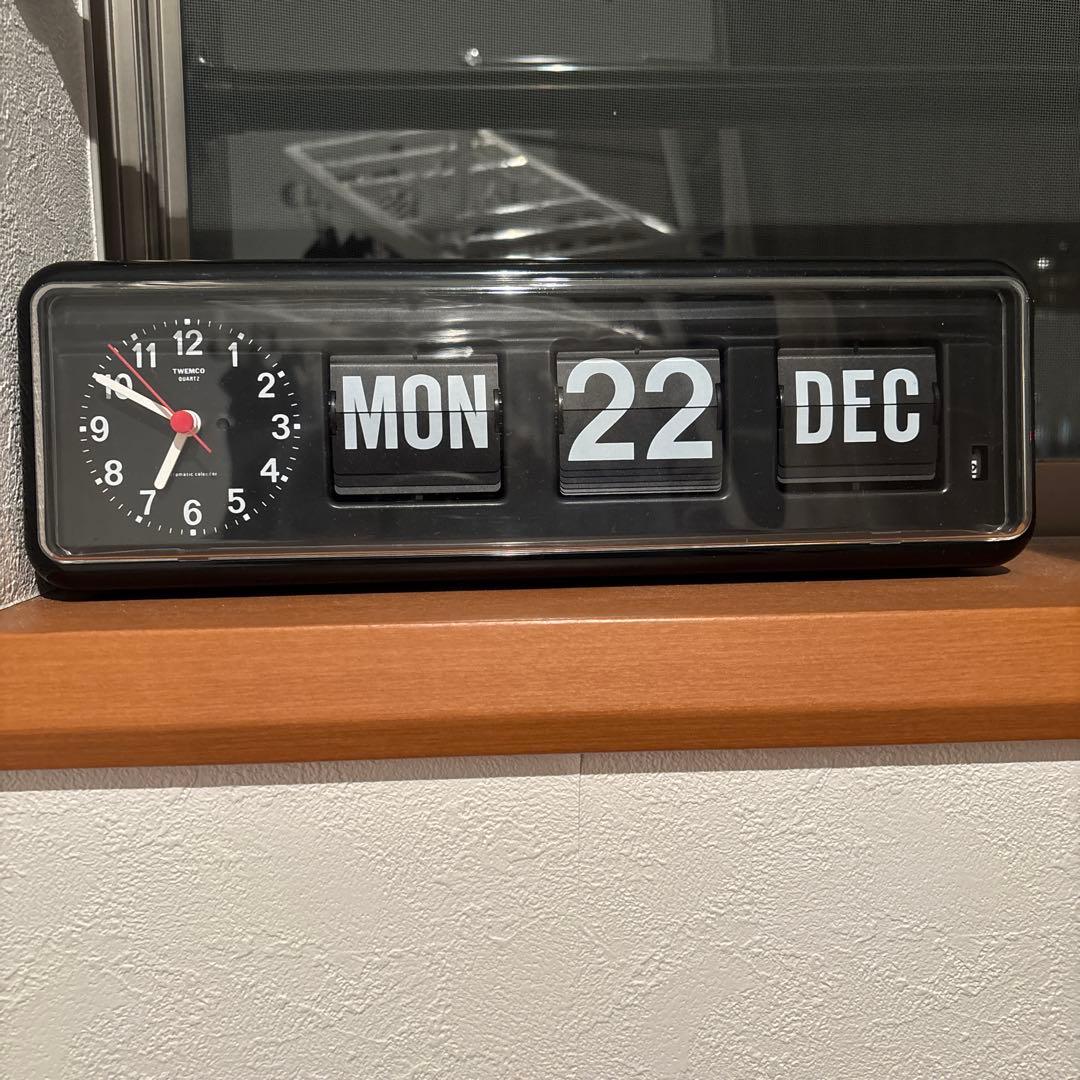 TWEMCO 置き時計　ブラック