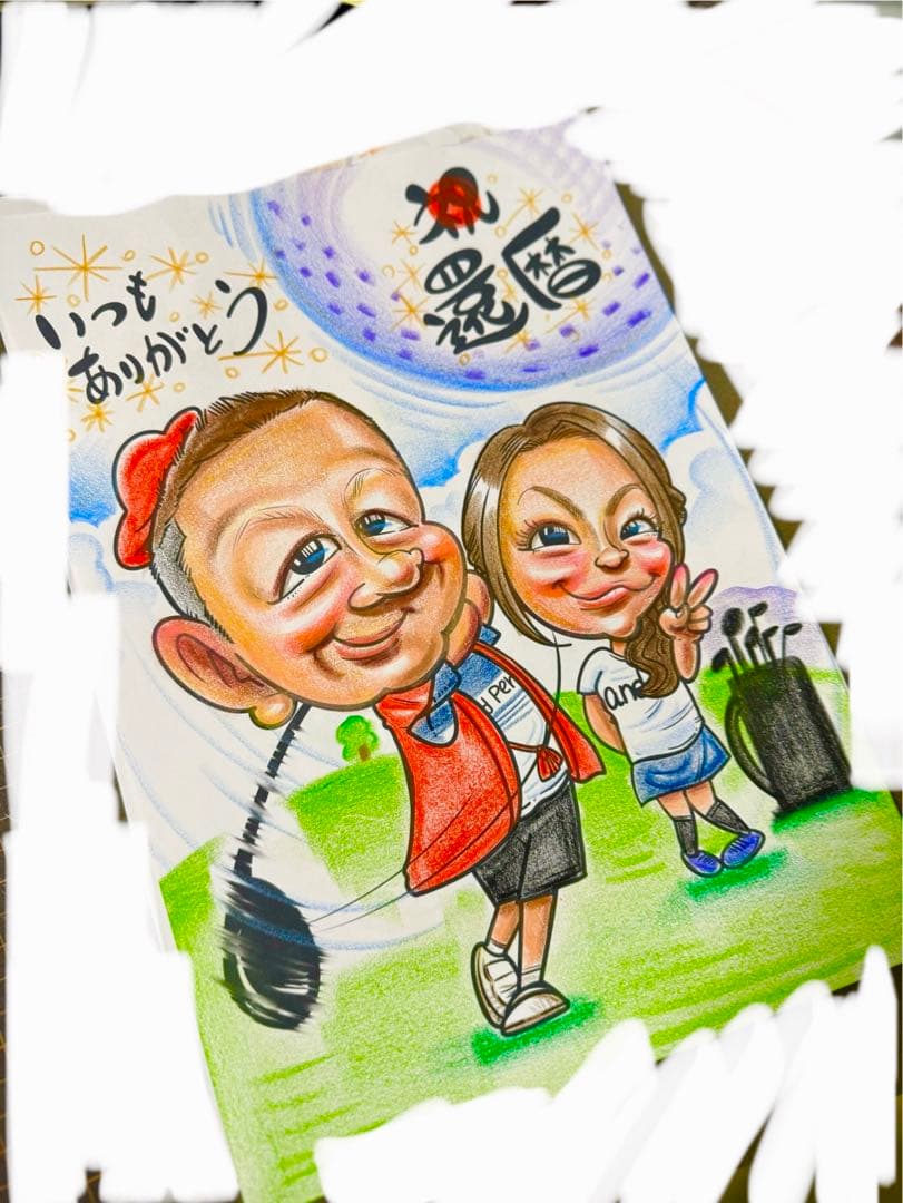 世界で1枚のオーダーメイド似顔絵★ハイクオリティver★プレゼント