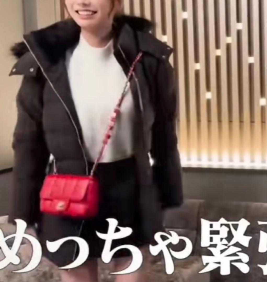 ZARA フード、ベルト付き　ダウンジャケット　ブラック　 S