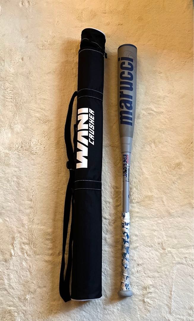 マルチ　ワニクラッシャー　青ワニ　軟式少年用82cm【新品バットケース付き】