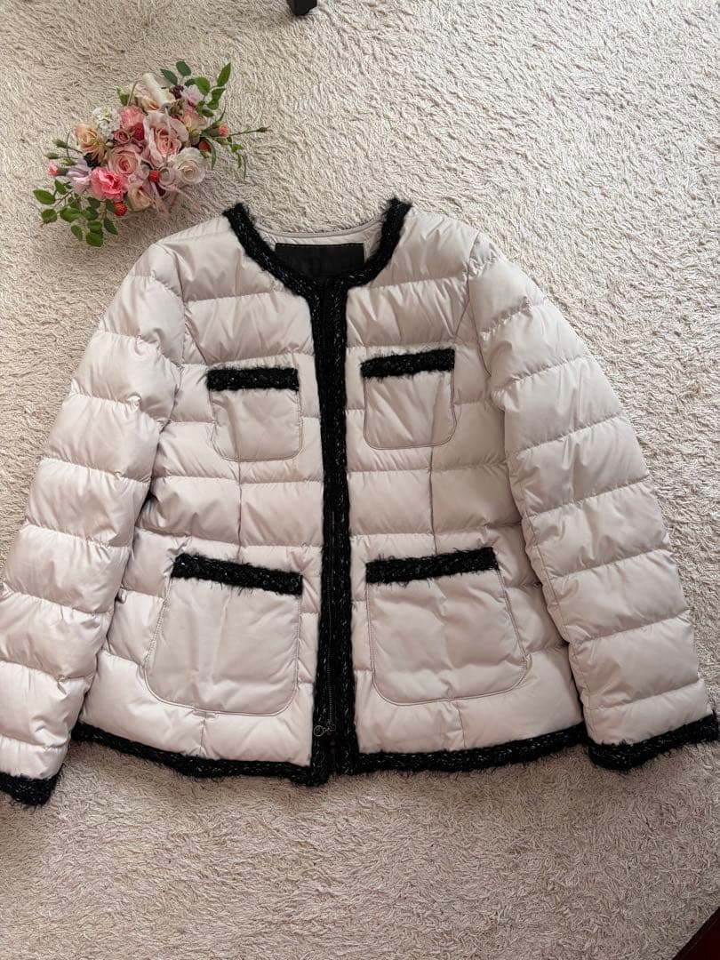 COCOTO BE CHlC★ ダウンジャケット ブラックトリミング