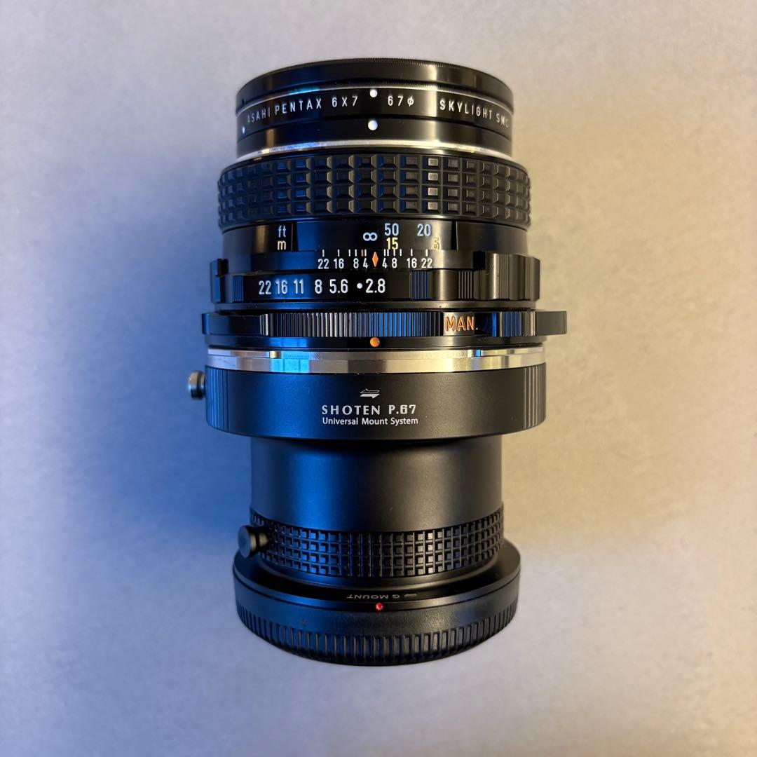 本日限定【極上品】PENTAX 67 6x7 90mm F2.8 GFXアダプタ