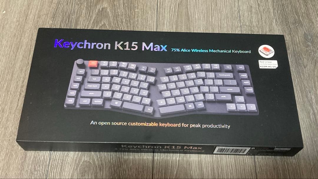 Keychron K15 Max 75% Aliceレイアウト