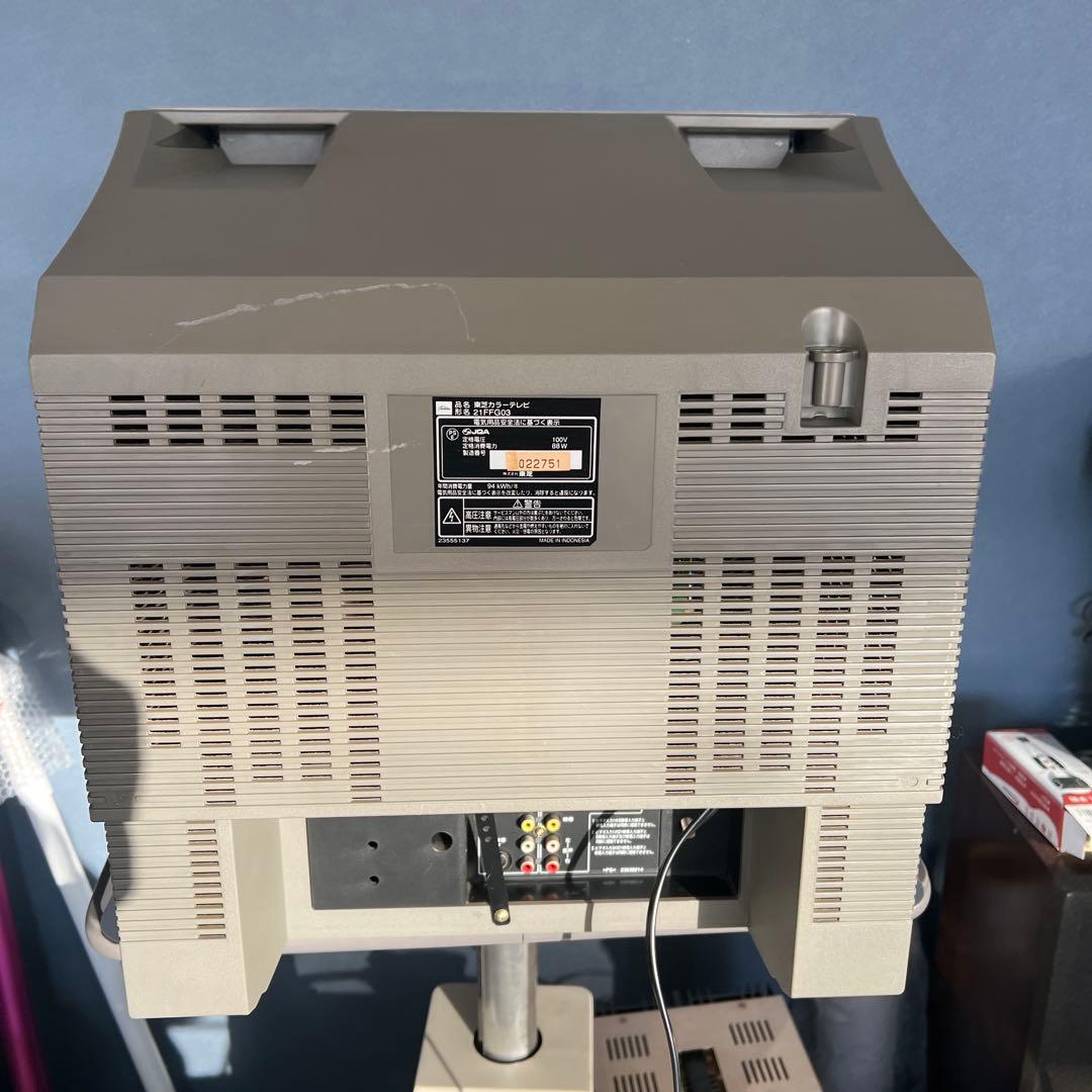 【動作品】 東芝 ブラウン管テレビ 21インチ 21FFG03リモコン付き