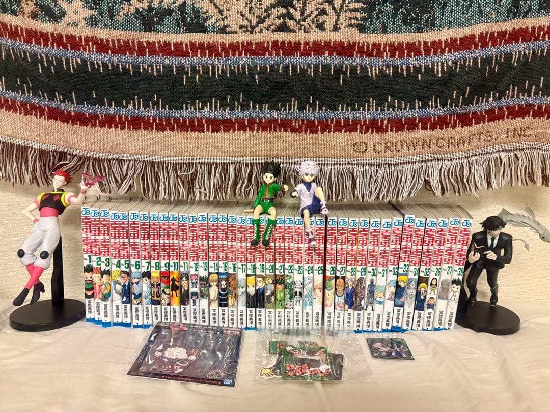 【当日配送】ハンター×ハンター 全巻セット 1巻〜38巻 ➕フィギア おまけ付き
