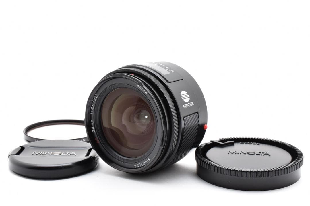 MINOLTA AF 24mm F2.8 純正レンズフィルター付 C092