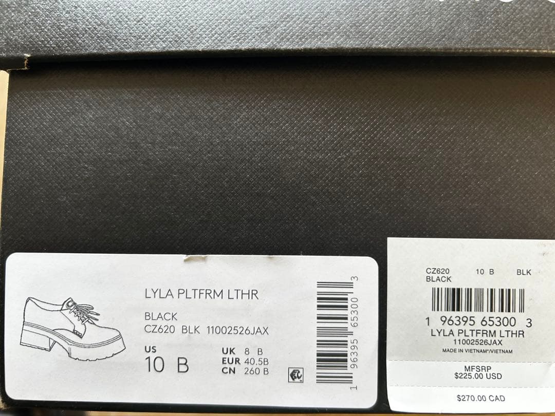 COACH ブラック 厚底ローファー