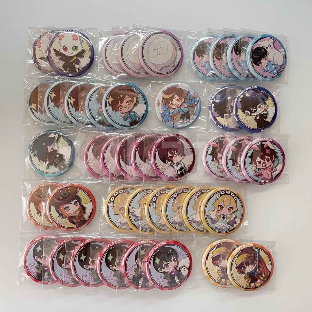 CrazyRaccoon CR CRストア 缶バッジ