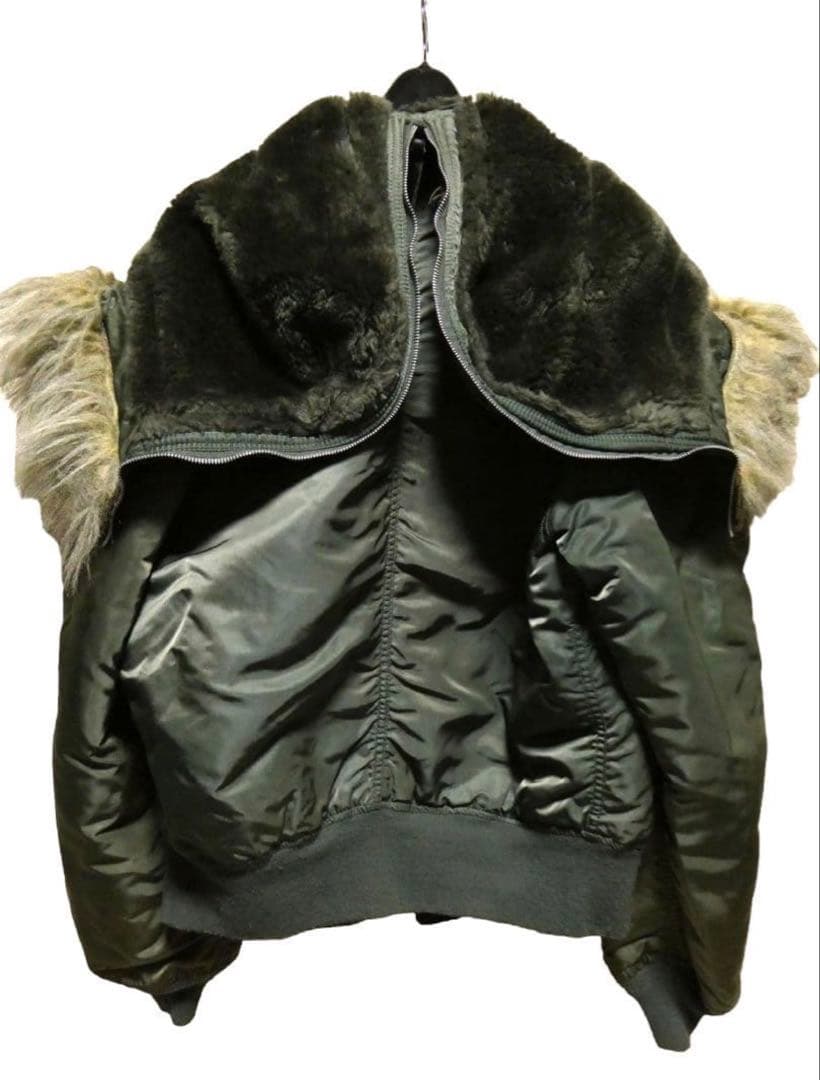 【vintage】旧タグ 80年代 ALPHAアルファN-2Bグリーン