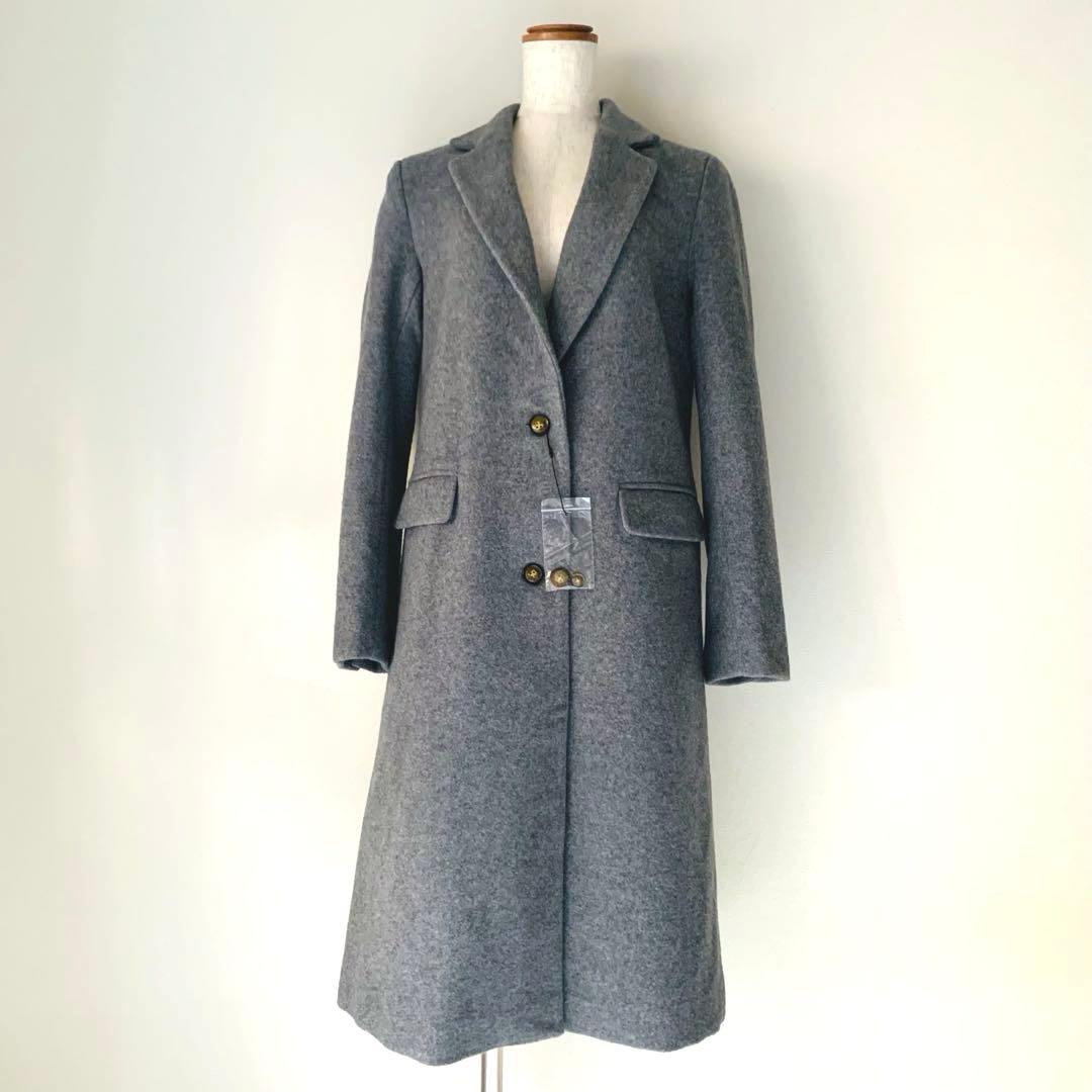 未使用✨アーバンリサーチ ウールブレンド チェスターコート グレー