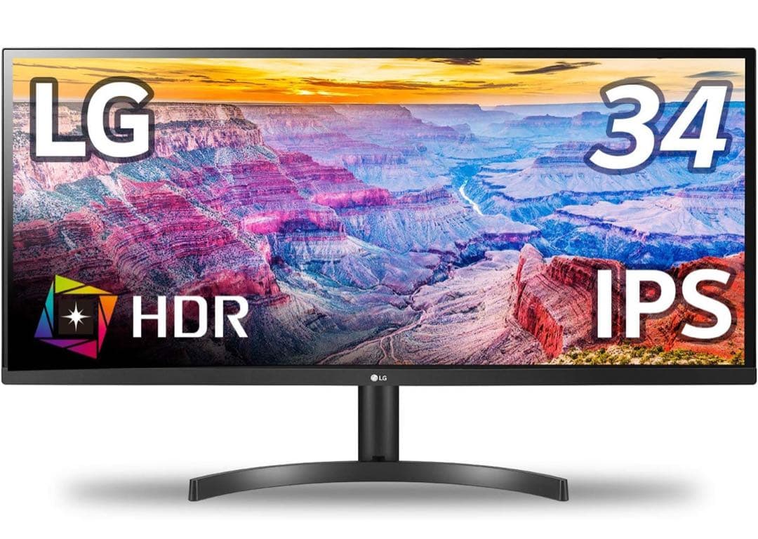 【中古】LG モニター ディスプレイ 34WL500-B 34 ウルトラワイド