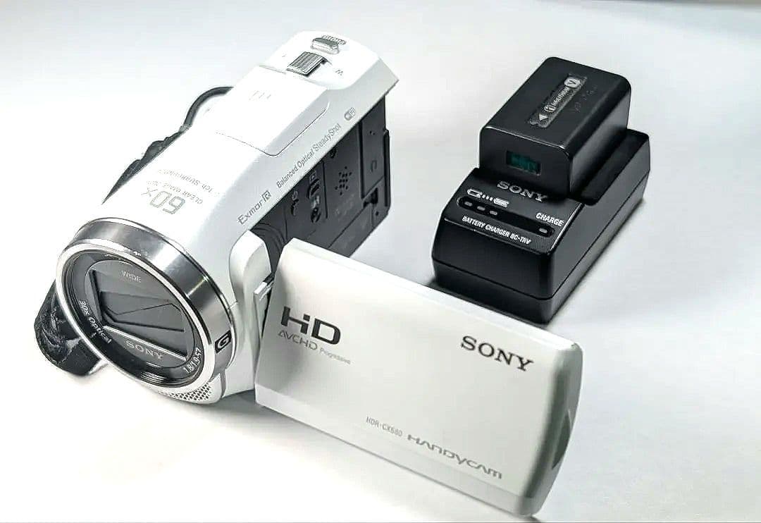 Sony HDR-CX680 デジタルカメラ（白）