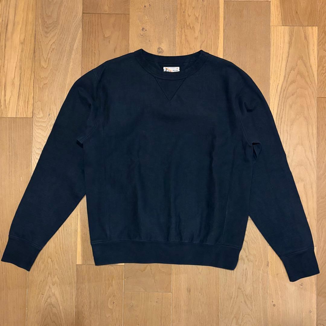 Felco フェルコ エイジング クルーネックスウェット NAVY M