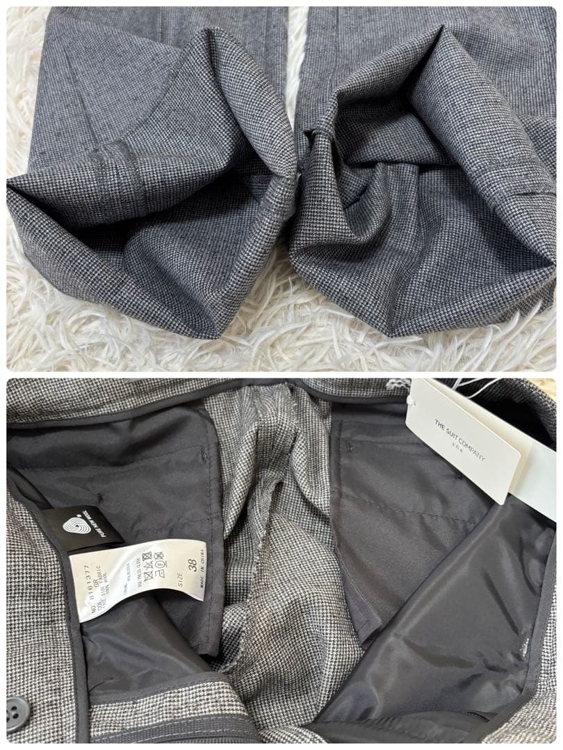 極美品　THE SUIT COMPANY ３点セットスーツ　38 パンツ新品