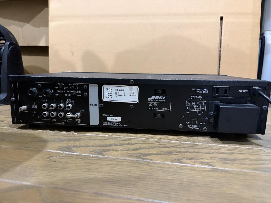 BOSE MIXER AMPLIFIER 200SR-HI 通電動作確認済み