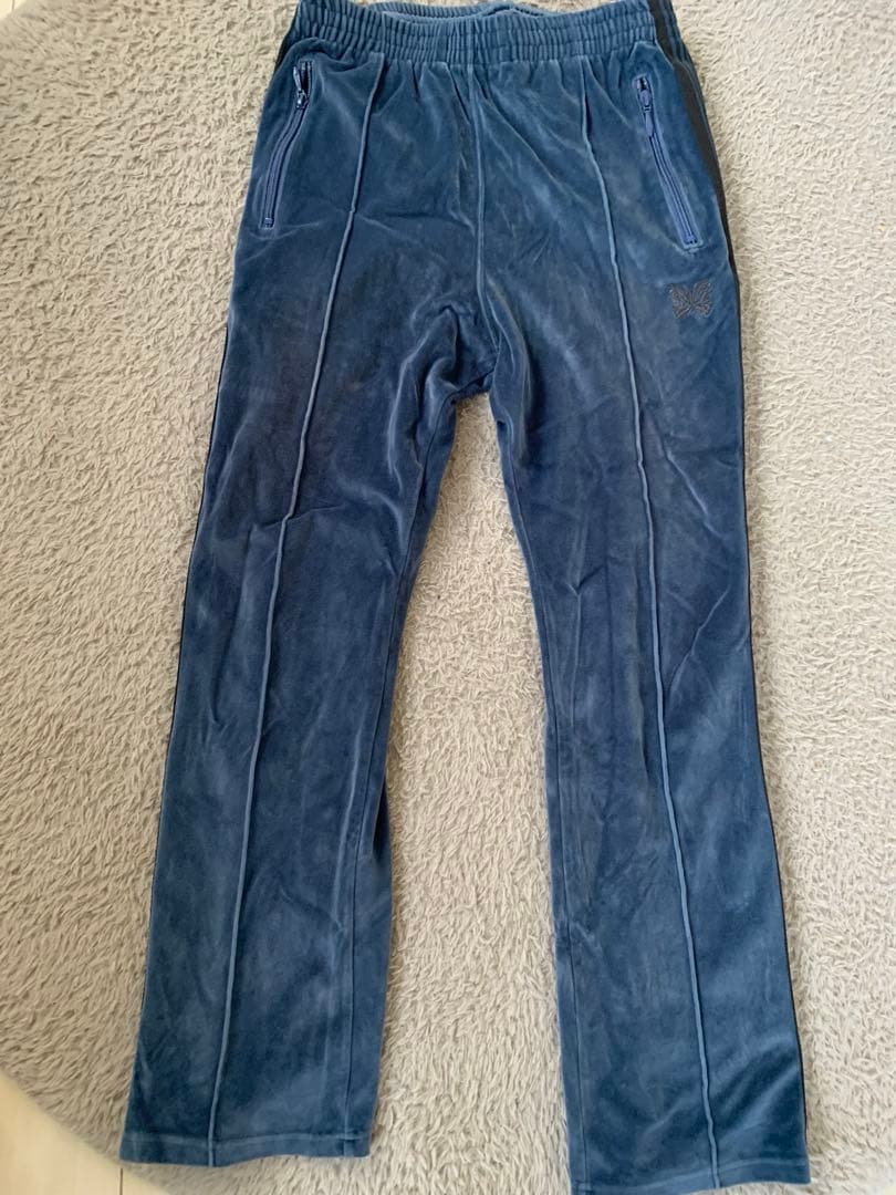 【Needles】TRACK PANT - VELOUR (Navy/Blue)